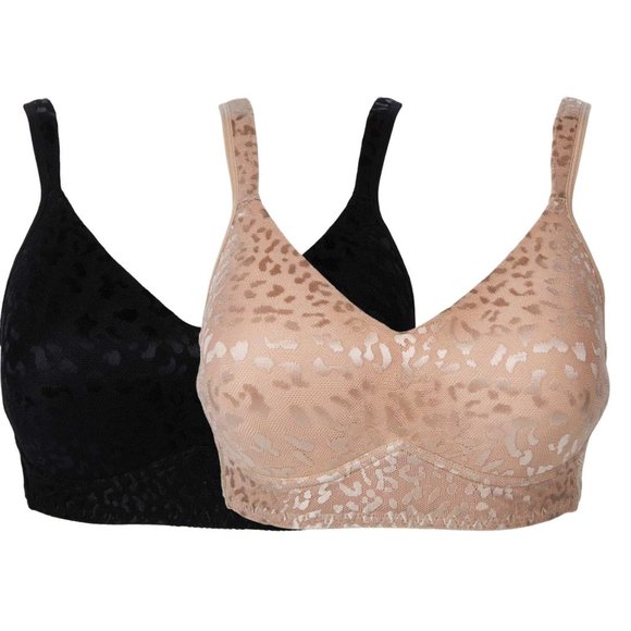 SzXL 2 Rhonda Shear Jacquard Molded Cup Bras - Picture 5 of 8